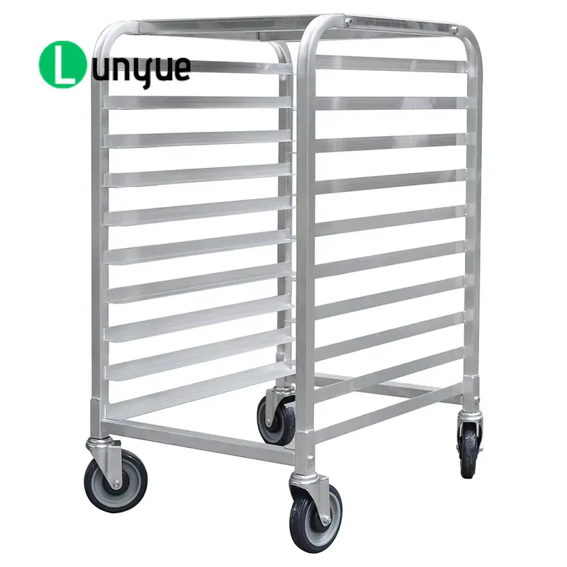 Kitchen Baking Cart - 10-ярусная алюминиевая тележка для выпечки 660x510x965