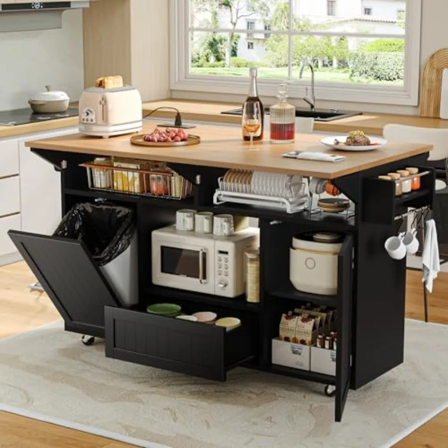 Kitchen Uncle - 65 Кухонный остров с откидной столешницей,