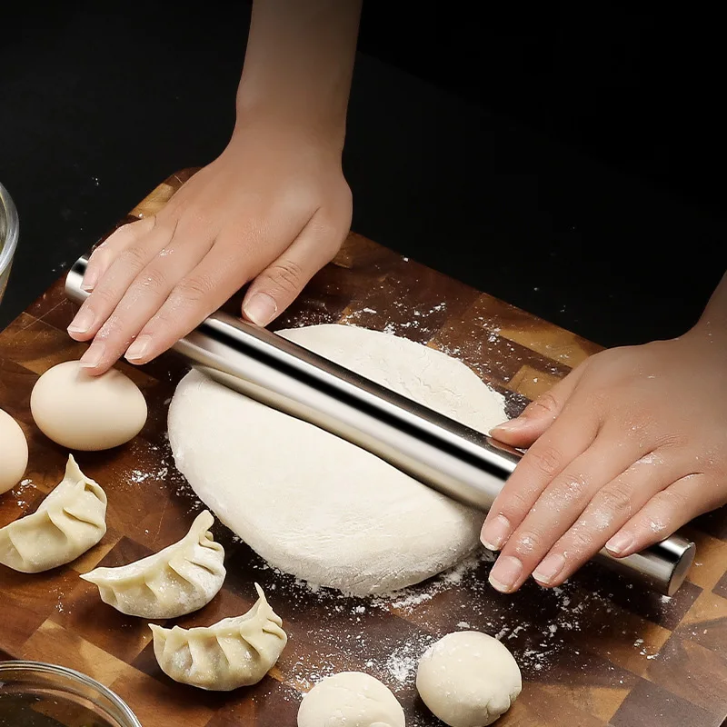 Бытовая скалка из нержавеющей  – обзор и цена Kitchen Roller Baking