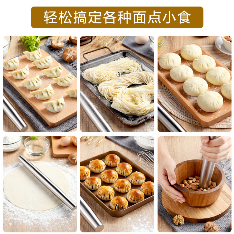 Бытовая скалка из нержавеющей  – обзор и цена Kitchen Roller Baking