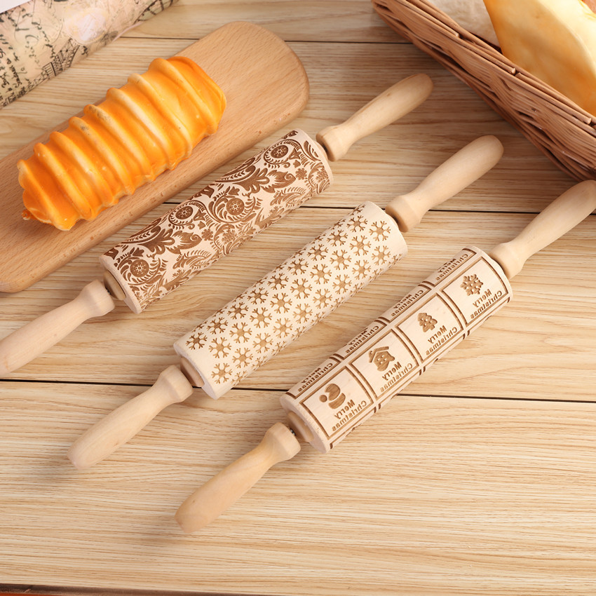 1 шт. Выгравированная скалка д – обзор и цена Kitchen Roller Baking
